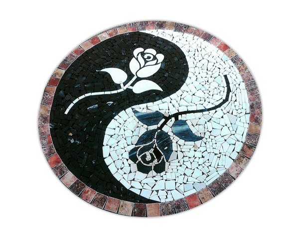 yin y yan de flores